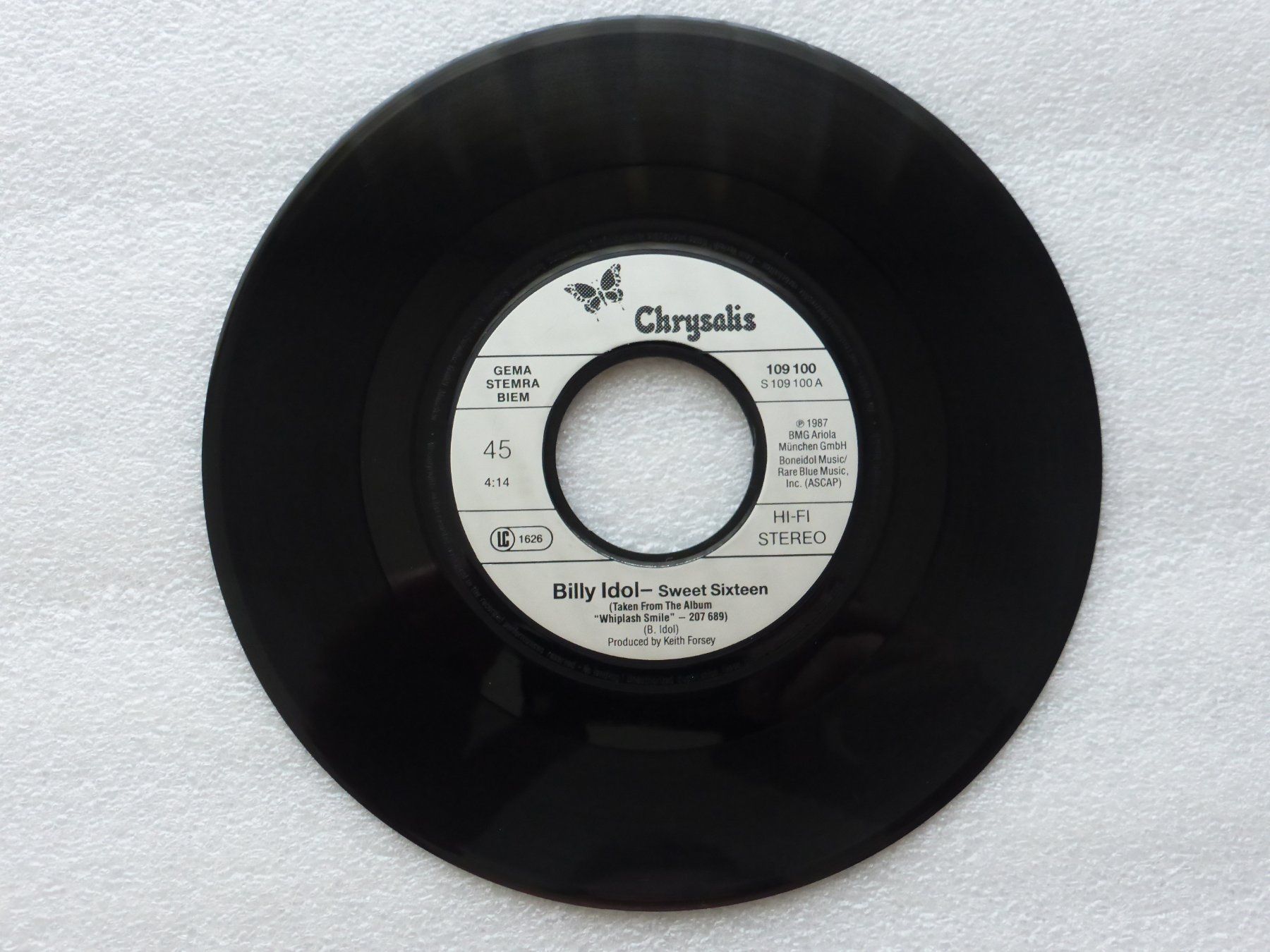 Dischi in vinile: Vinyl Single   BILLY IDOL – Usato da Küssnacht am Rigi venduto da Mondkinder 1