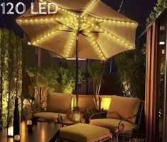 Sonnenschirm Lichterkette 120 LED NEU