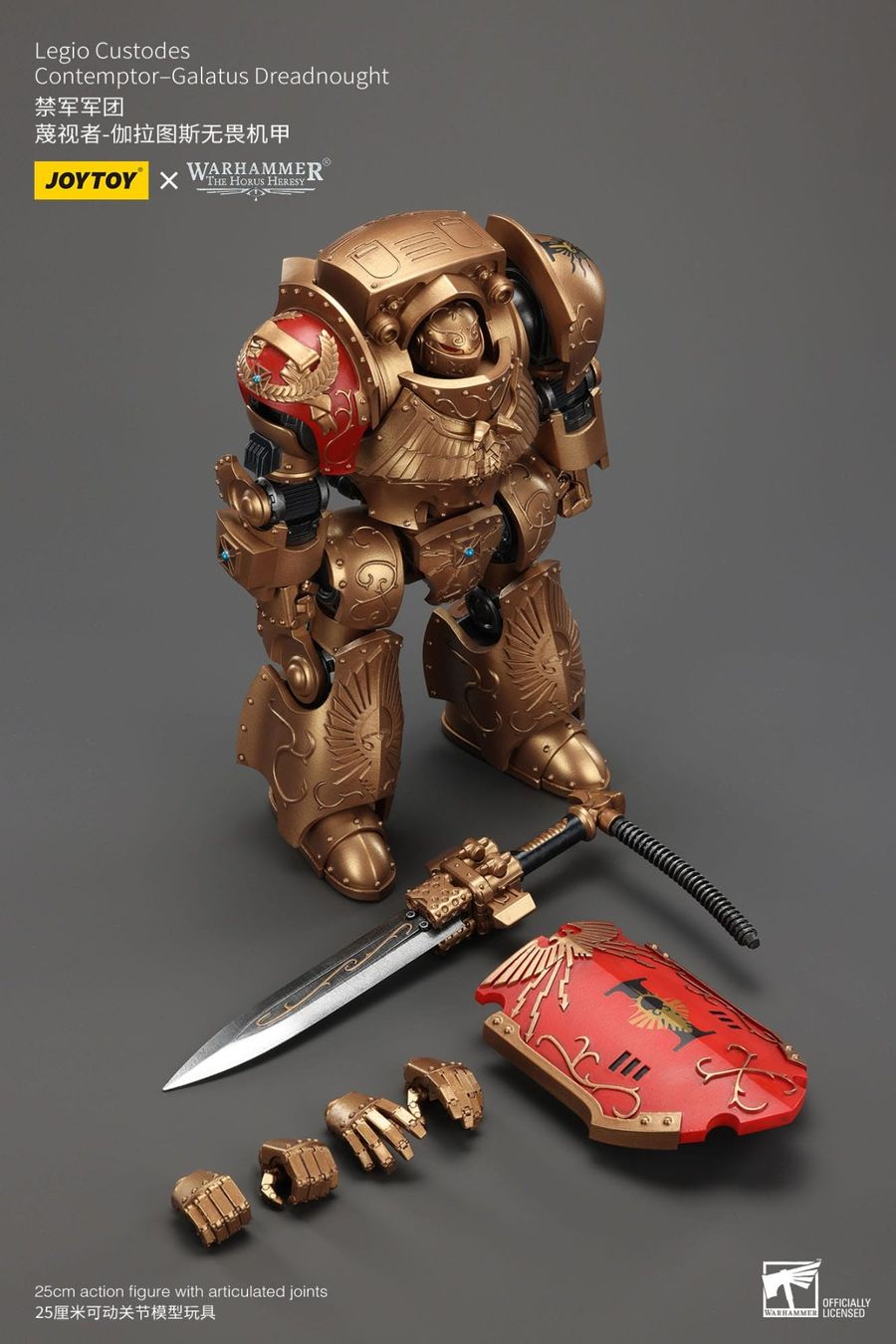 Statuette: Warhammer Legio Custodes Contemptor-Galatus Dreadnought 25cm – Nuovo e nell'imballaggio originale da St-Imier venduto da ATTAKSHOP 2