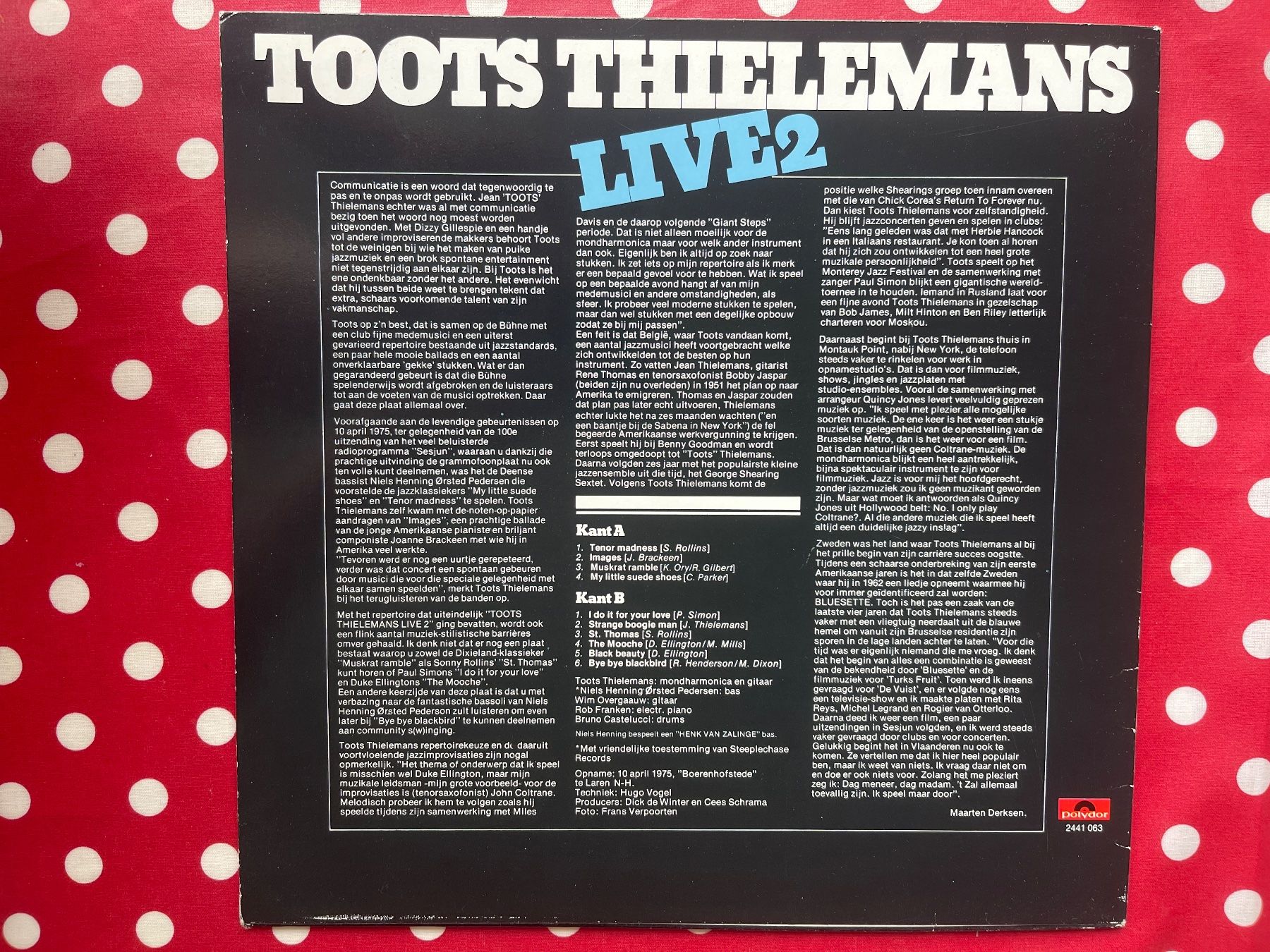 Dischi in vinile: A603/Toots Thielemans Live 2 – Usato da Frutigen venduto da Philippe_jsp 1