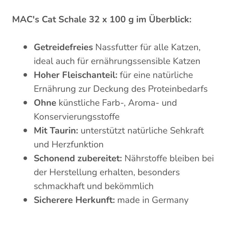 Mangimi: Katzen Kitten Nassfutter MAC‘s Cat – Nuovo (secondo la descrizione) da Fislisbach venduto da KolibriSecondhand 2