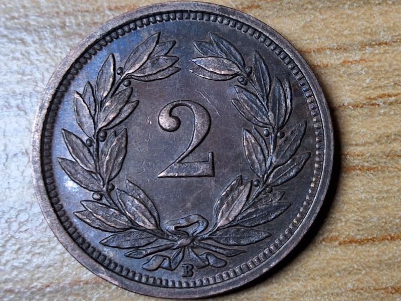 Alle Münzen: 2 Rappen 1926 - Selten! – Gebraucht aus Münchenstein von purbach1 9