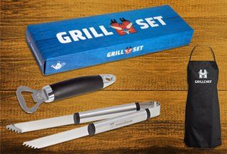 Alle Werkzeuge: Grill 3er Set Feldschlösschen – Neu und originalverpackt aus Spreitenbach von mario-shop.xs