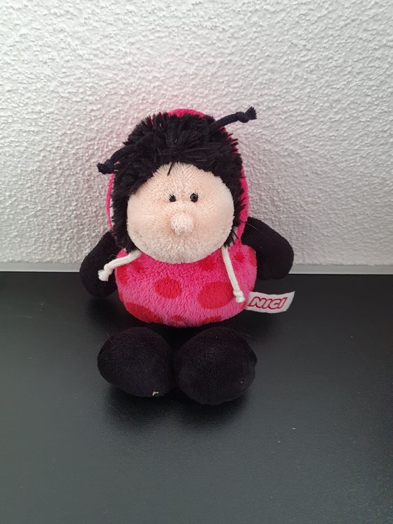 NICI Marienkäfer Glücksbringer Mit Schlaufe – 8 Cm, Rot/schwarz | Perfekt Für Tasche, Rucksack & Auto