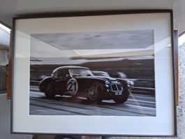 Vintage Motorsport Foto, gerahmtes Austin Healey Bild (2)