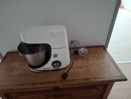 Moulinex Küchenmaschine weiss mit Zubehör gut erhalten