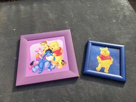 2 Winnie Puuh Bilder im Holzrahmen gebraucht