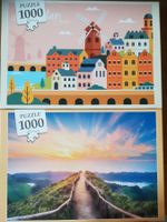 2 Puzzles 1000 Teile neu und originalverpackt
