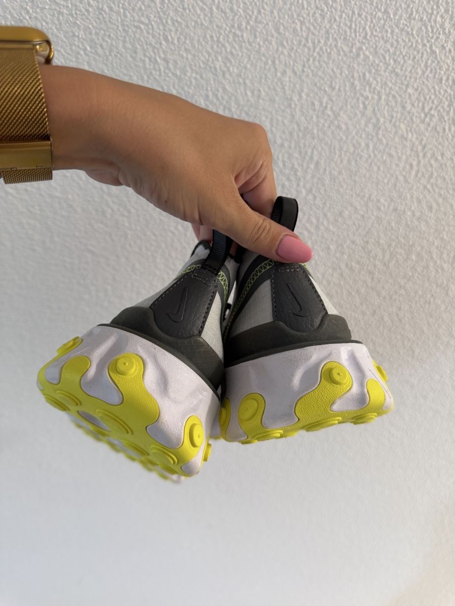 Nike Scarpe da uomo: Nike React Element 55 white grey yellow – Usato da Gränichen venduto da Domsiiiii 3