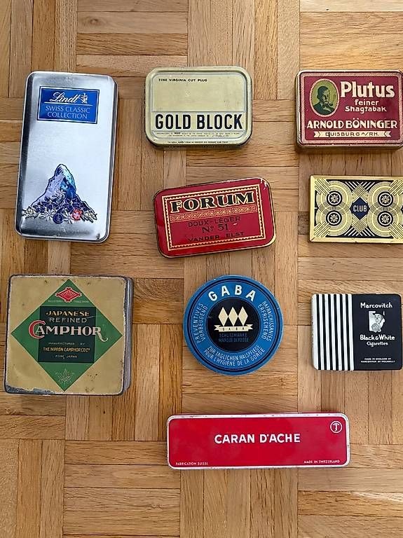 Tabacchi: 14 vieilles boîtes vides de collection – Usato da Genève venduto da Johnny345 1