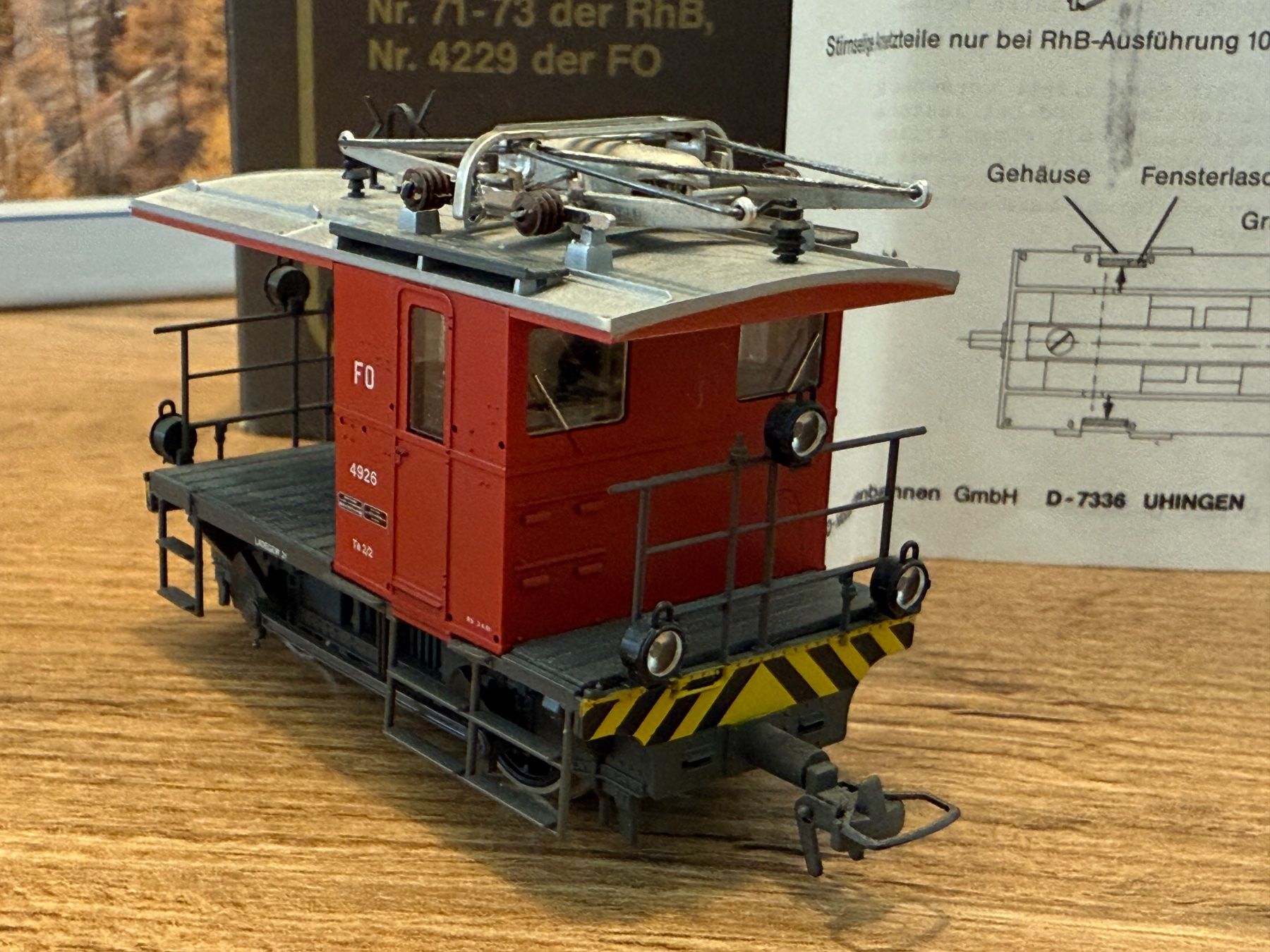 BEMO Elektrotraktor, Modell RhB FO 4926, Spur H0m 1271 3Pol. (Gebraucht ...
