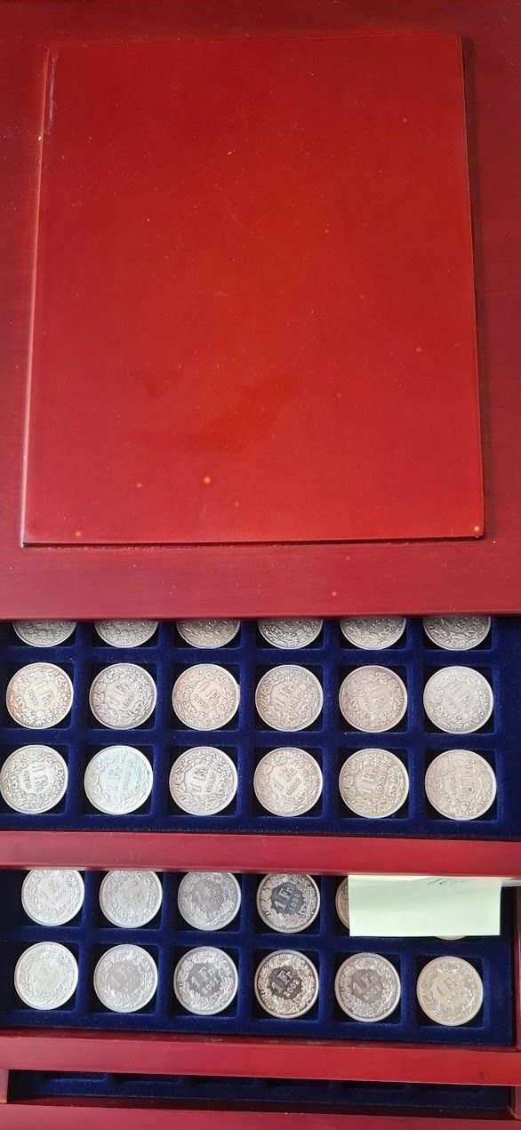 Tutti le monete: CHF___1.00 1850 à 2021 109 pièces – Usato da Fribourg venduto da Kiki020 4