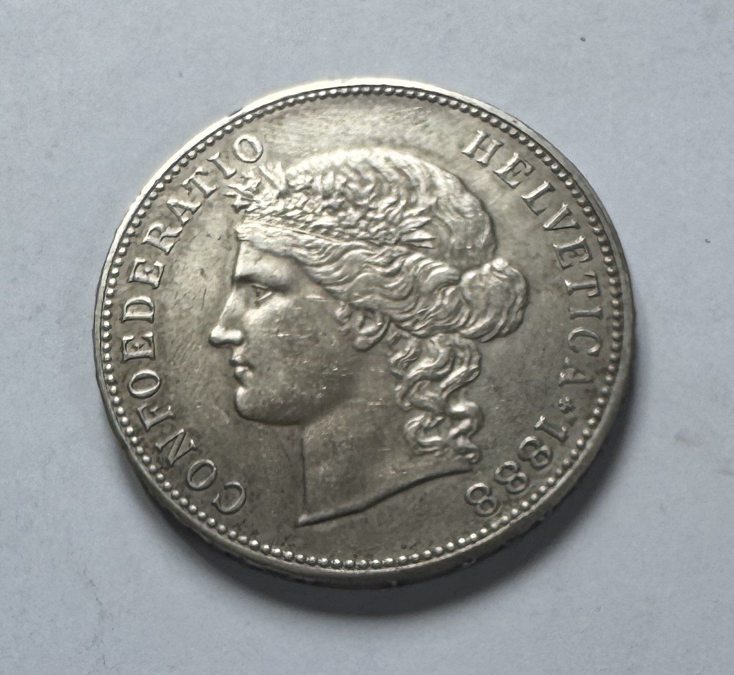 Tutti le monete: 1888 5 Franken vz-unz – Usato da Kirchberg SG venduto da Helveticus00