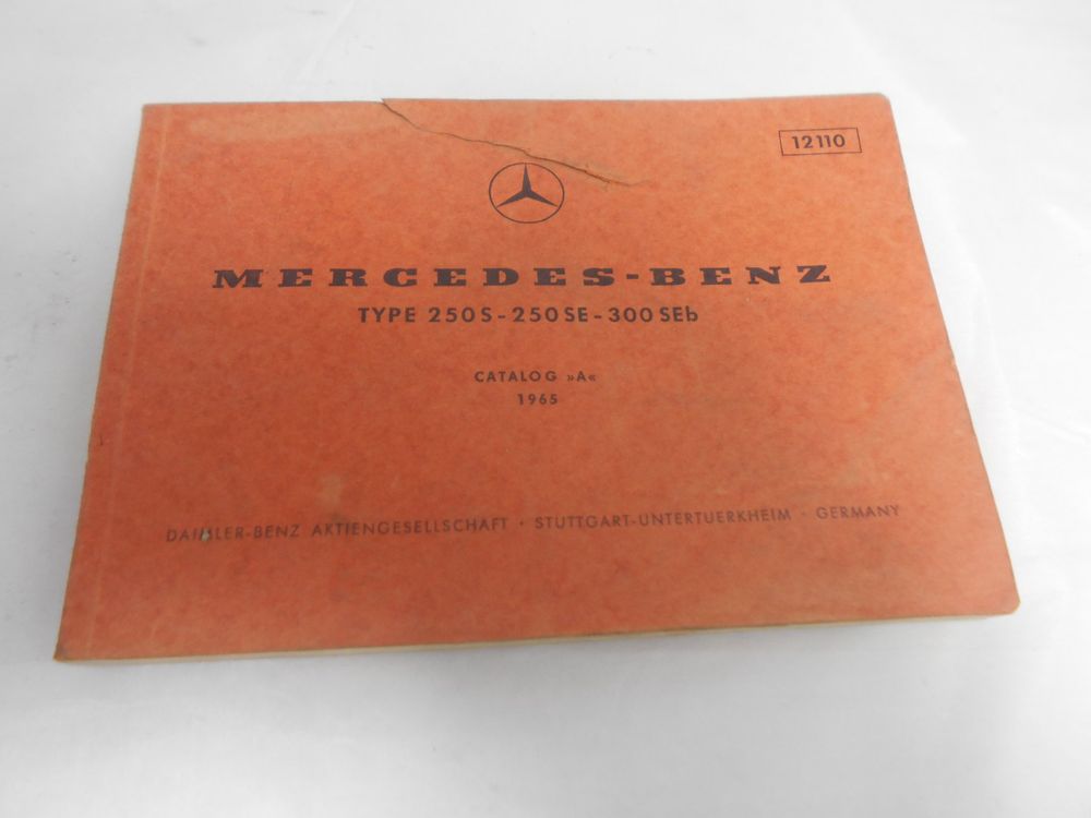 Bedienungsanleitung Mercedes 250 S - 250 SE - 300 SEb (Gebraucht) in ...