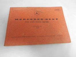 Bedienungsanleitung Mercedes 250 S - 250 SE - 300 SEb