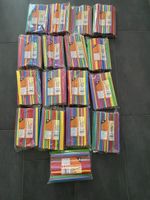 150 Trinkhalme DECO STICKS bunt neu