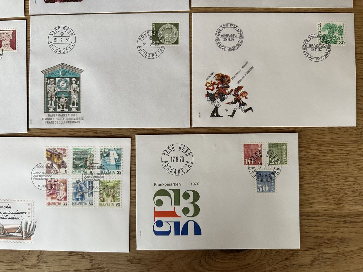 Tous les timbres: Schweiz - 15x FDC DAUERMARKEN – D'occasion à Schmitten / FR par Samsara169 4