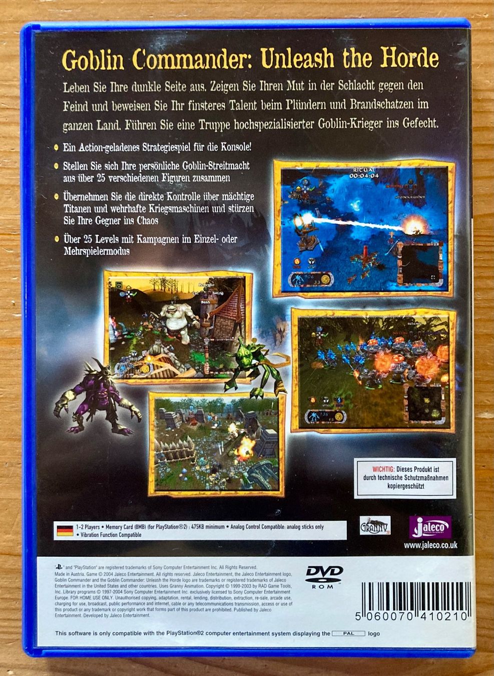 Sony Spiele: Goblin Commander: Unleash The Horde - PS2 – Gebraucht aus Zürich von Djmotionch 3