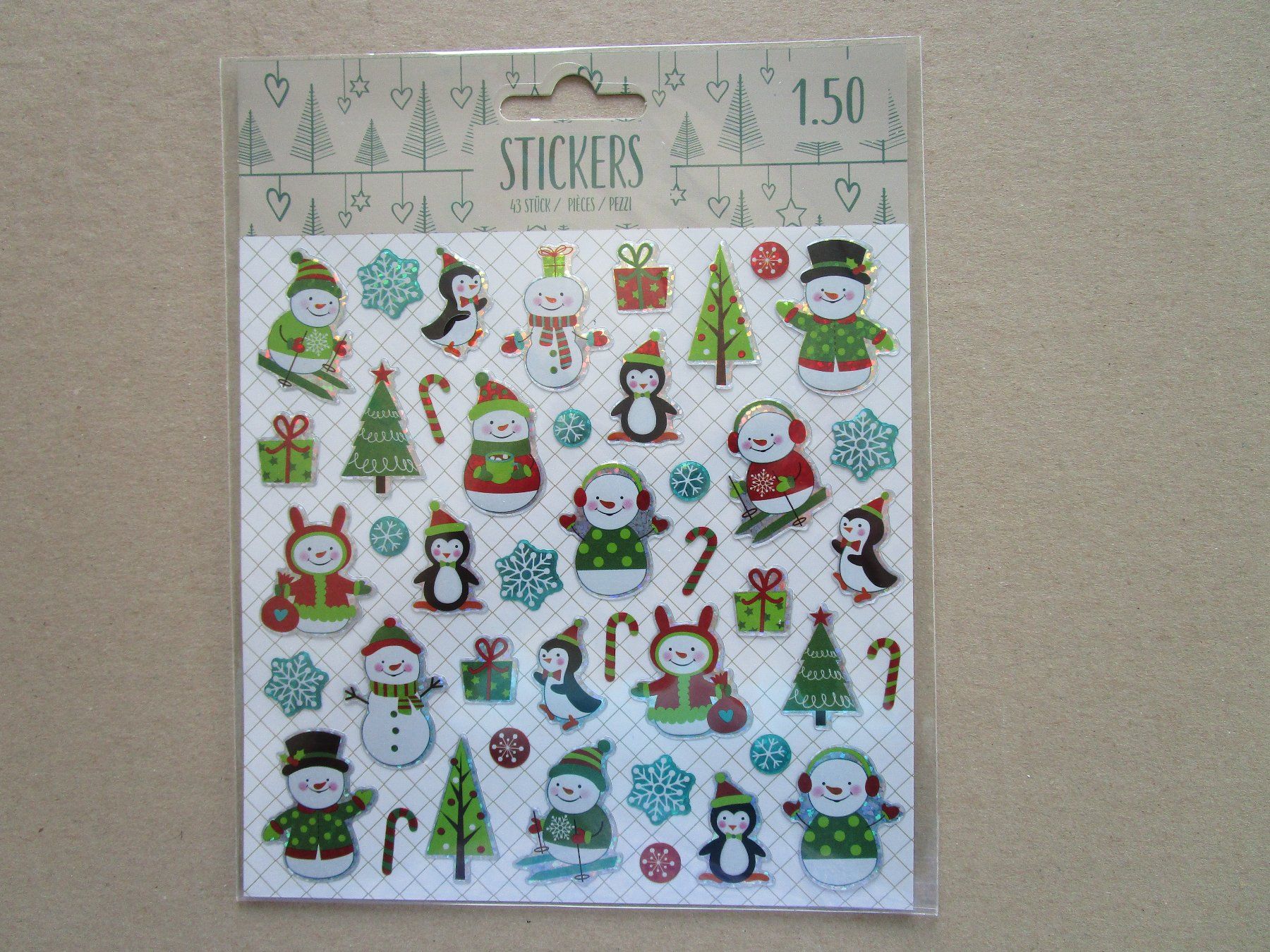 Aufkleber: Sticker Weihnachten / Winter – Neu und originalverpackt aus Grenchen von Uhus15 3