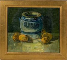 Nature morte pichet fruits
