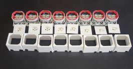 8er Set AP Steckdosen T13 Feller