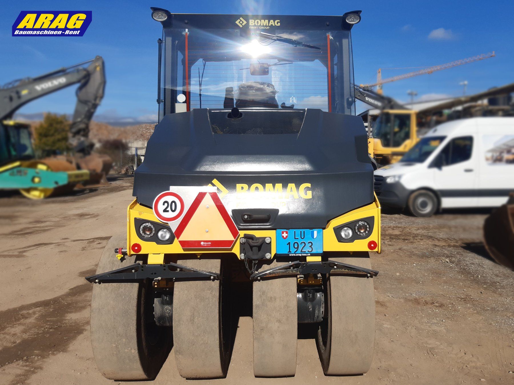 Bomag Tutte le macchine: Bomag BW28RH Gummiradwalze – Usato da Hasle LU venduto da Arag08 4