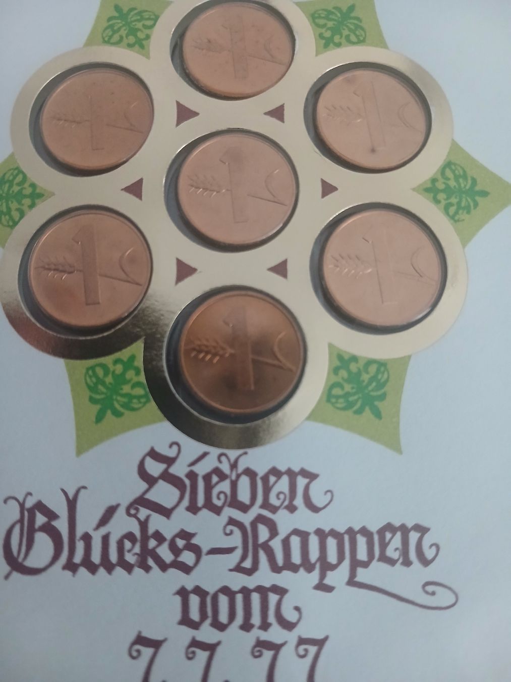 Alle Münzen: 7 Glücks-Rappen Swiss Made 7.7.77 – Gebraucht aus Rothrist von ToniG71 5