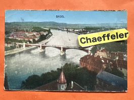Originale alte Ansichtskarte von Basel, ca. 1922! Rarität!
