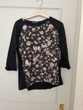 Bershka long-sleeve shirt with flower print