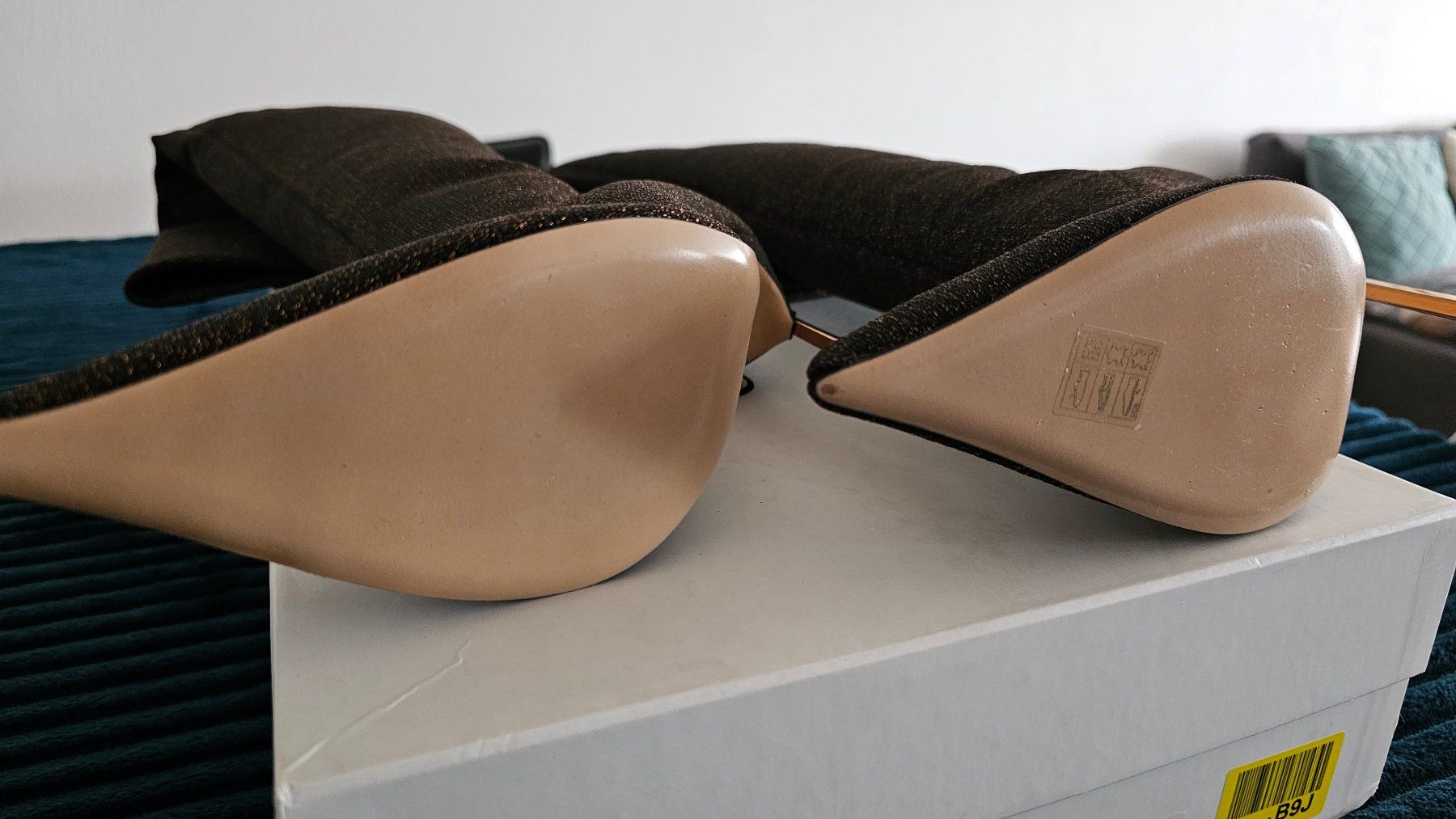 Casadei Damenschuhe: Casadei Overknee-Stiefel Bronz Glitzer – Neu und originalverpackt aus Wetzikon ZH von sei_kmj7 1