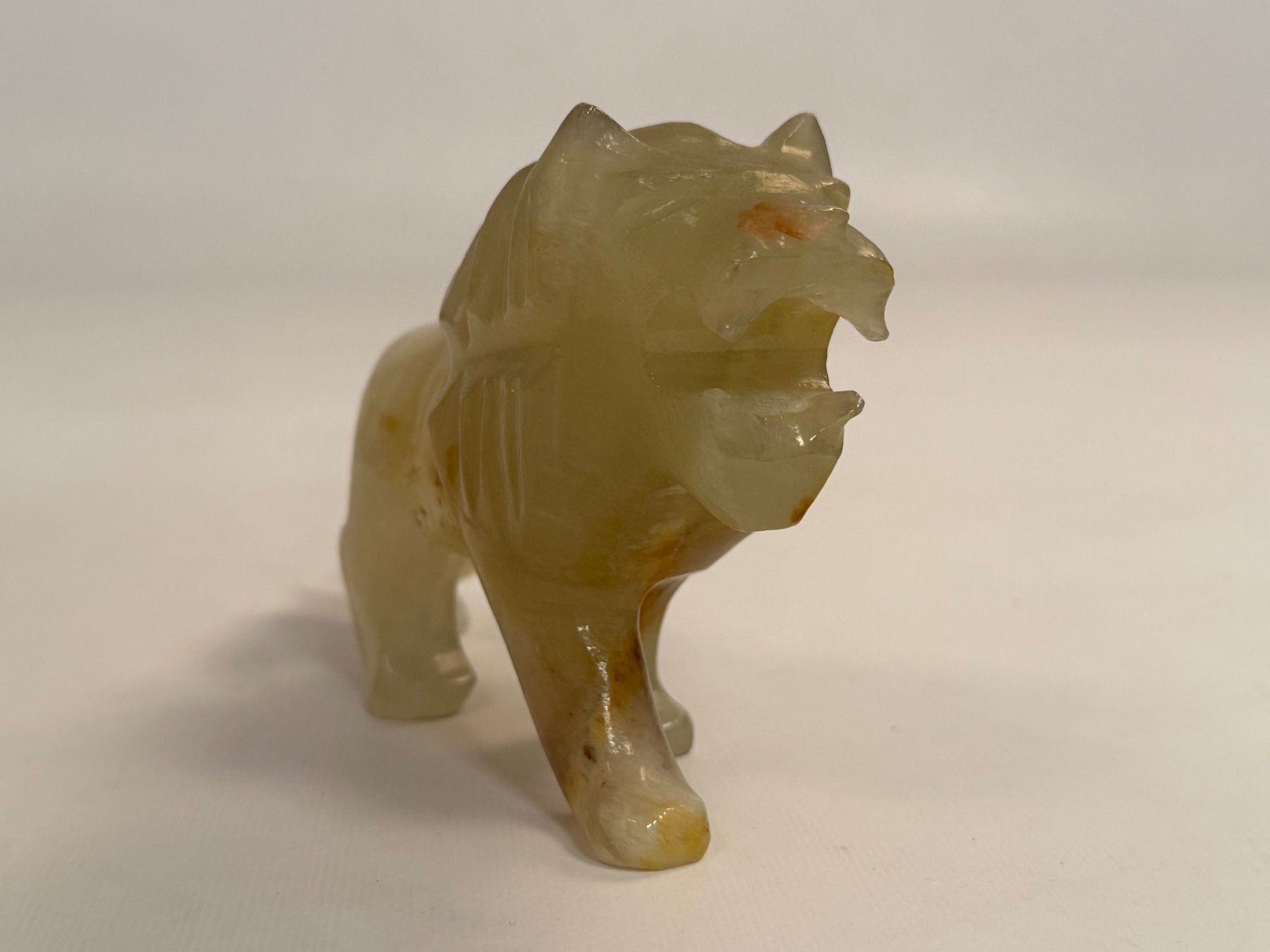 Statuette: Wächterlöwe aus Stein / Onyx Figur – Usato da Itingen venduto da uhu777 2