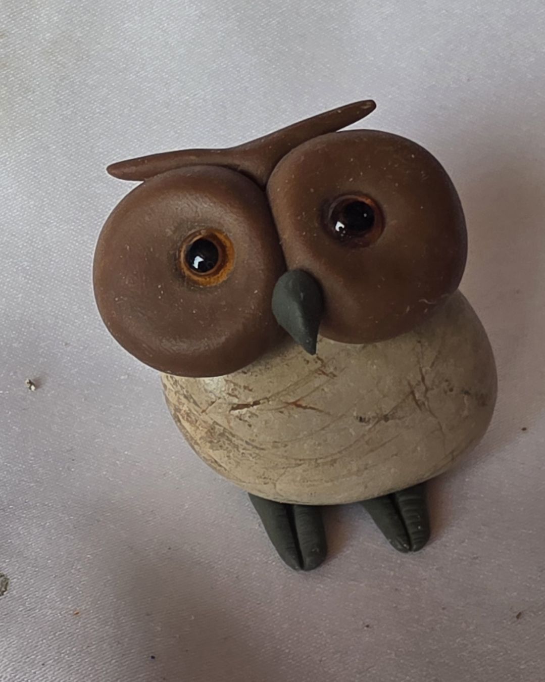 Statuette: Eule Figur ist ein Naturstein Handgemacht einzigartig  – Nuovo (secondo la descrizione) da Rickenbach BL venduto da nicole611 1