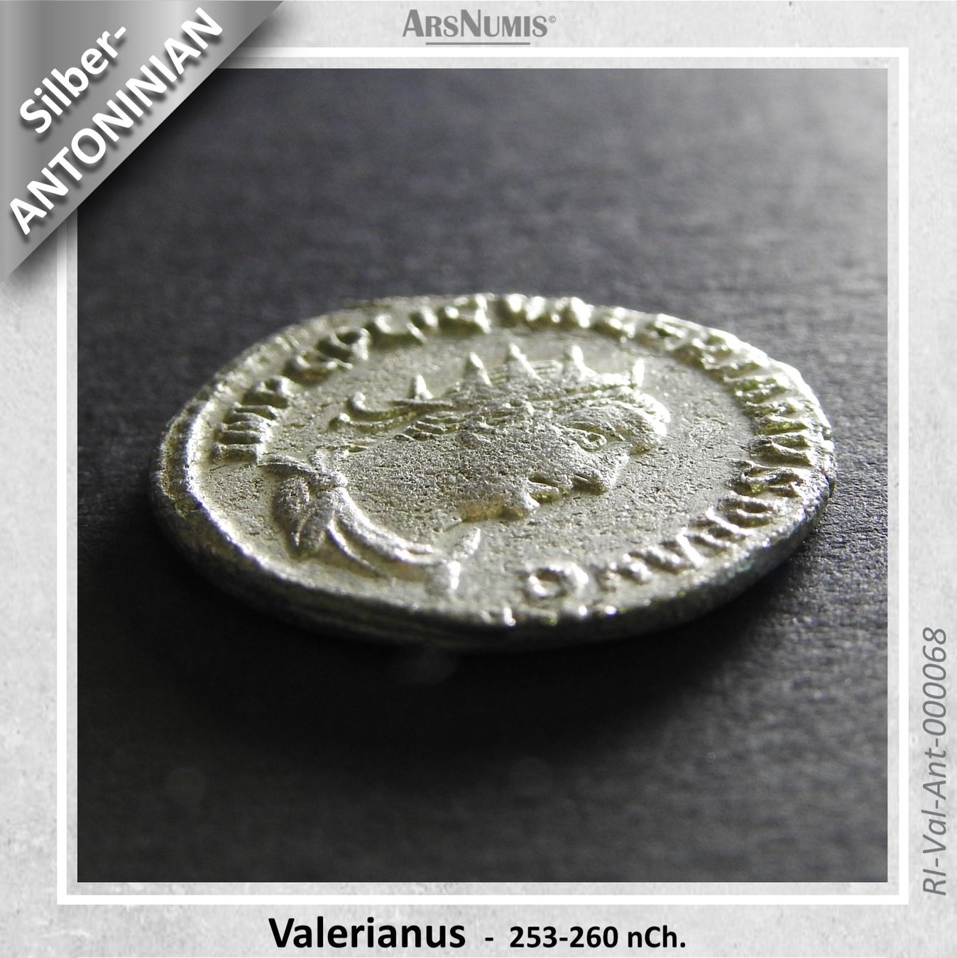 Alle Münzen: Römische Silbermünze - Valerianus – Gebraucht aus Oberwil b. Zug von ArsNumis