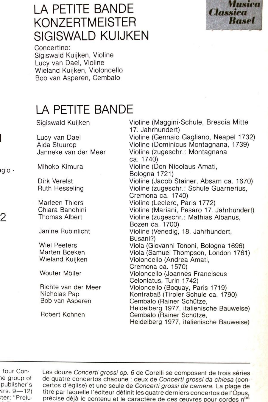 Dischi in vinile: ARCANGELO CORELLI: Concerti Grossi Da... – Usato da Bern venduto da kultiges 4