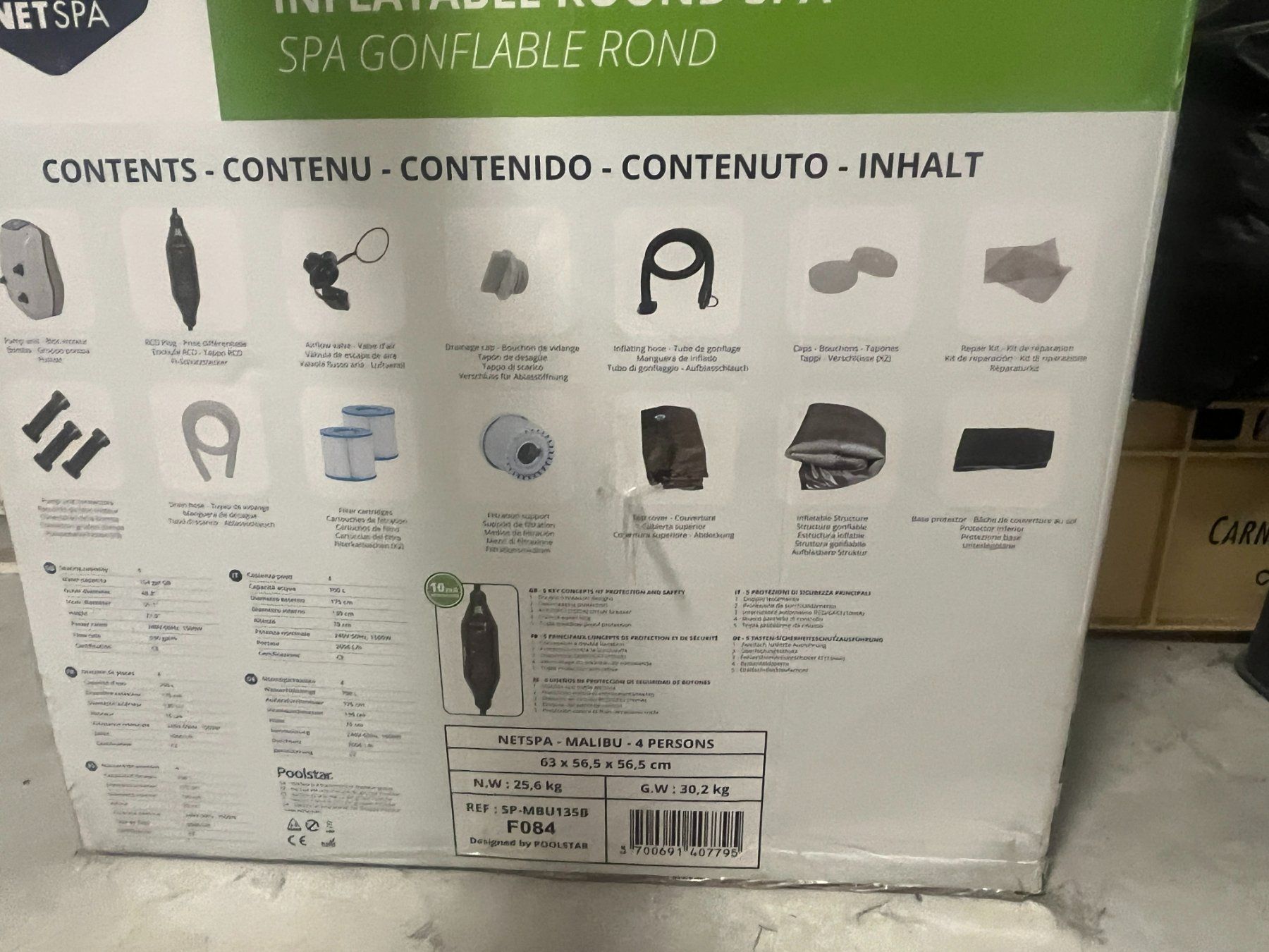 Whirlpool: Pool mit Sprudelfunktion (NetSpa Malibu) – Usato da Kandergrund venduto da ThoStre 1