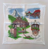 Taschentuch Schweiz / Matterhorn Luzern Alphorn Grischun