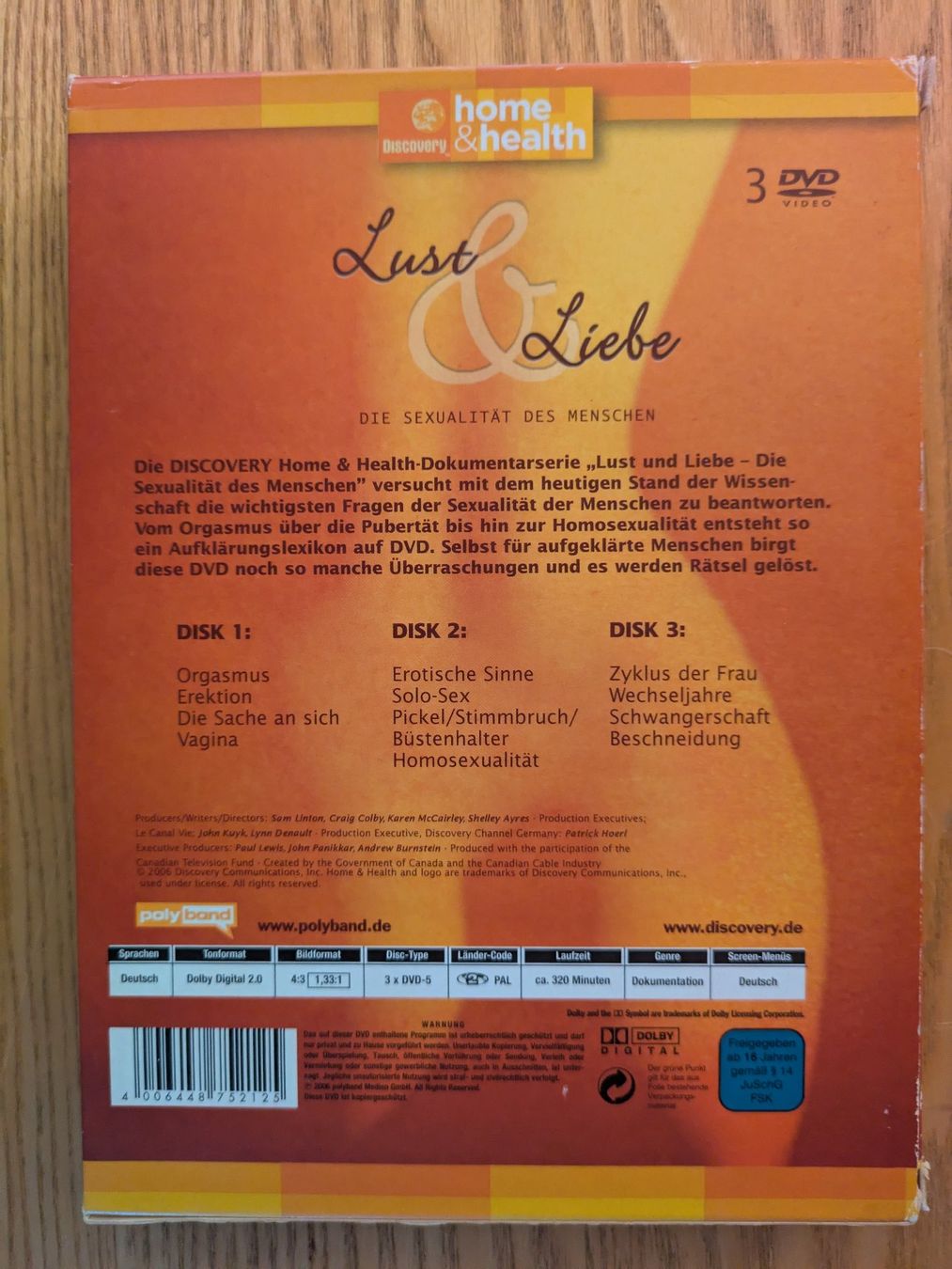 Tutti i DVDs: Lust und Liebe - Box-Set [3 DVDs] – Usato da Männedorf venduto da Pacer19 1