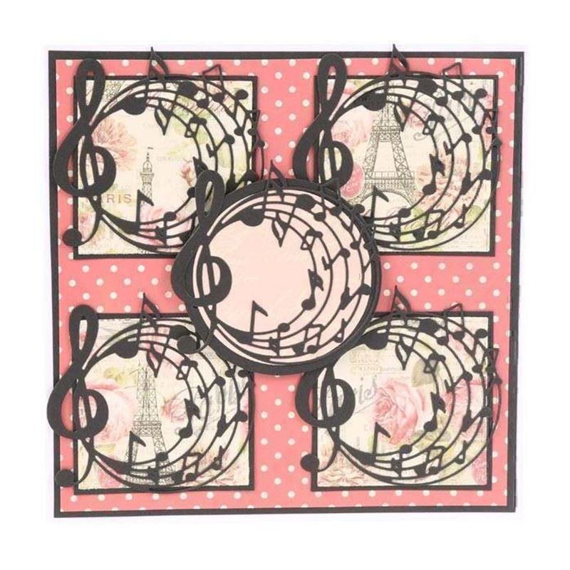 Pochoirs: MUSIKNOTEN STANZSCHABLONE – Neuf avec emballage d'origine à Affoltern am Albis par scrapbooking 1