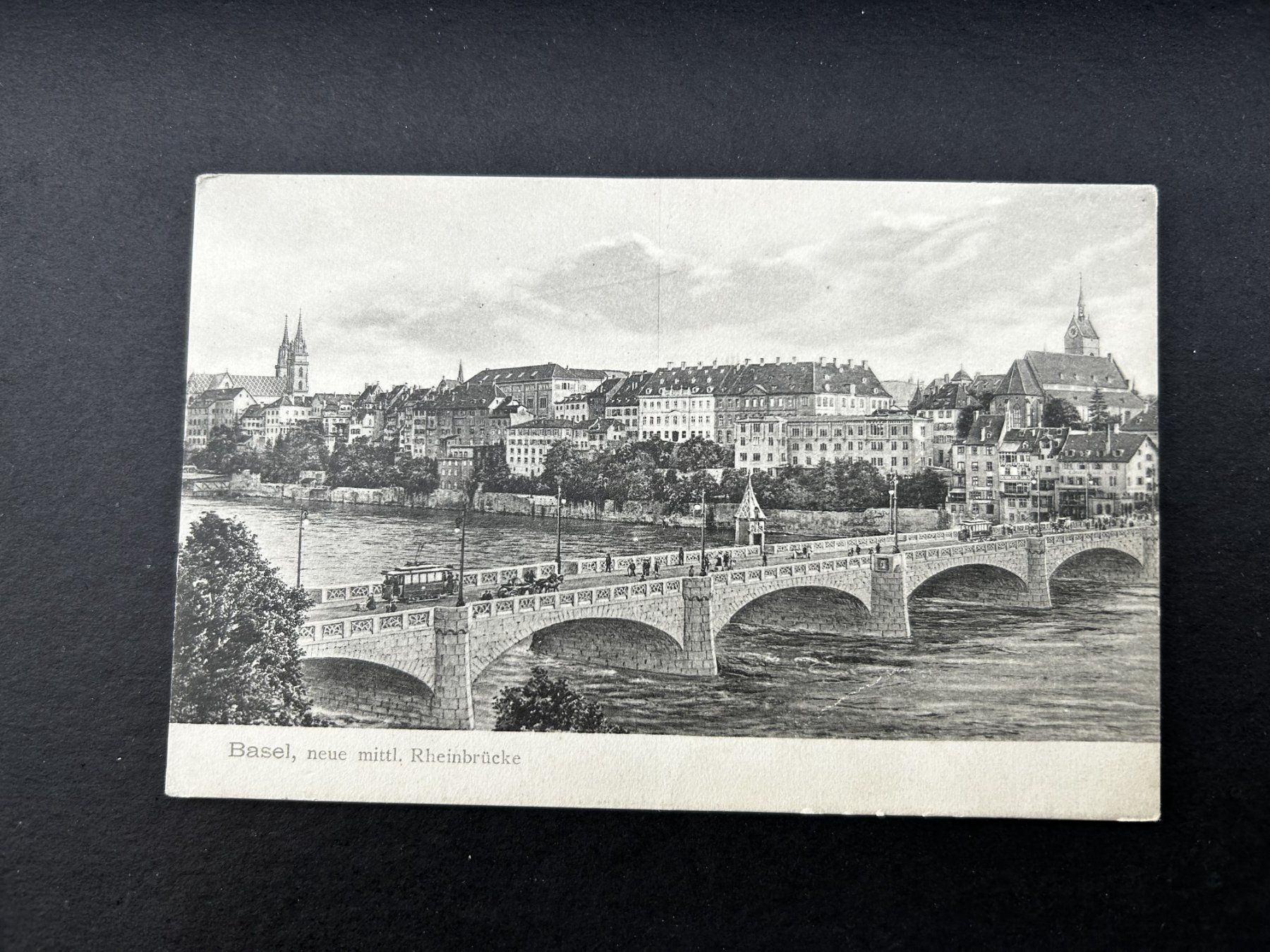 Cartes postales: Basel, neue mittl. Rheinbrücke, alt – D'occasion à Hefenhofen par Bierinder