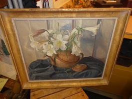 Blumenstillleben Gemälde von A. Aurèle Barraud, signiert