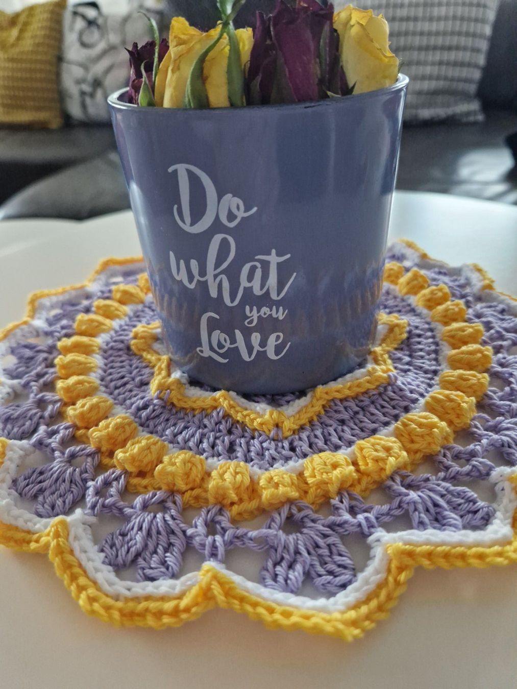 Alle Dekorationen: Mandala Untersetzer Doily gehäkelt handgemacht Deko – Neu (gemäss Beschreibung) aus Neuhausen am Rheinfall von Alchimista 3