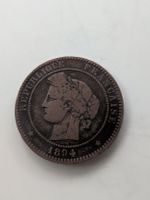 Frankreich Münze 10 Centimes 1894 Kupfer 