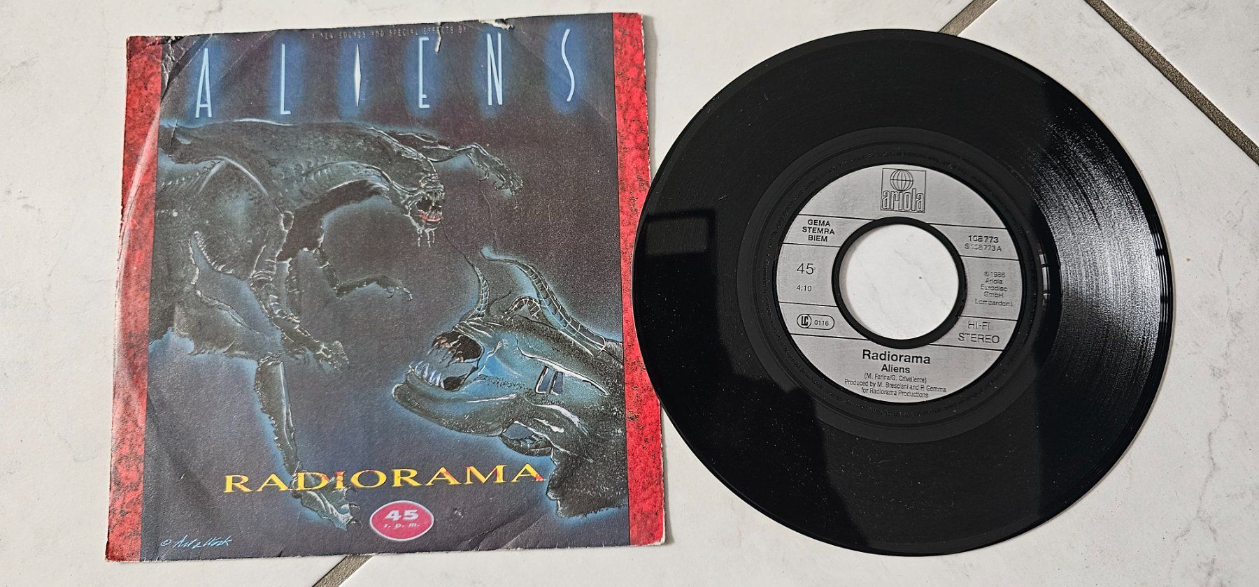 Dischi in vinile: RADIORAMA- ALIENS/ Vinyl Single – Usato da Geuensee venduto da JeMaUrPe