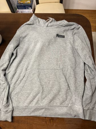 Sweat à capuche Puma gris taille M état d'usage correct