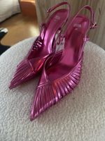 Zara Slingpumps,  High heels Pink Metallic Sommer-Hit