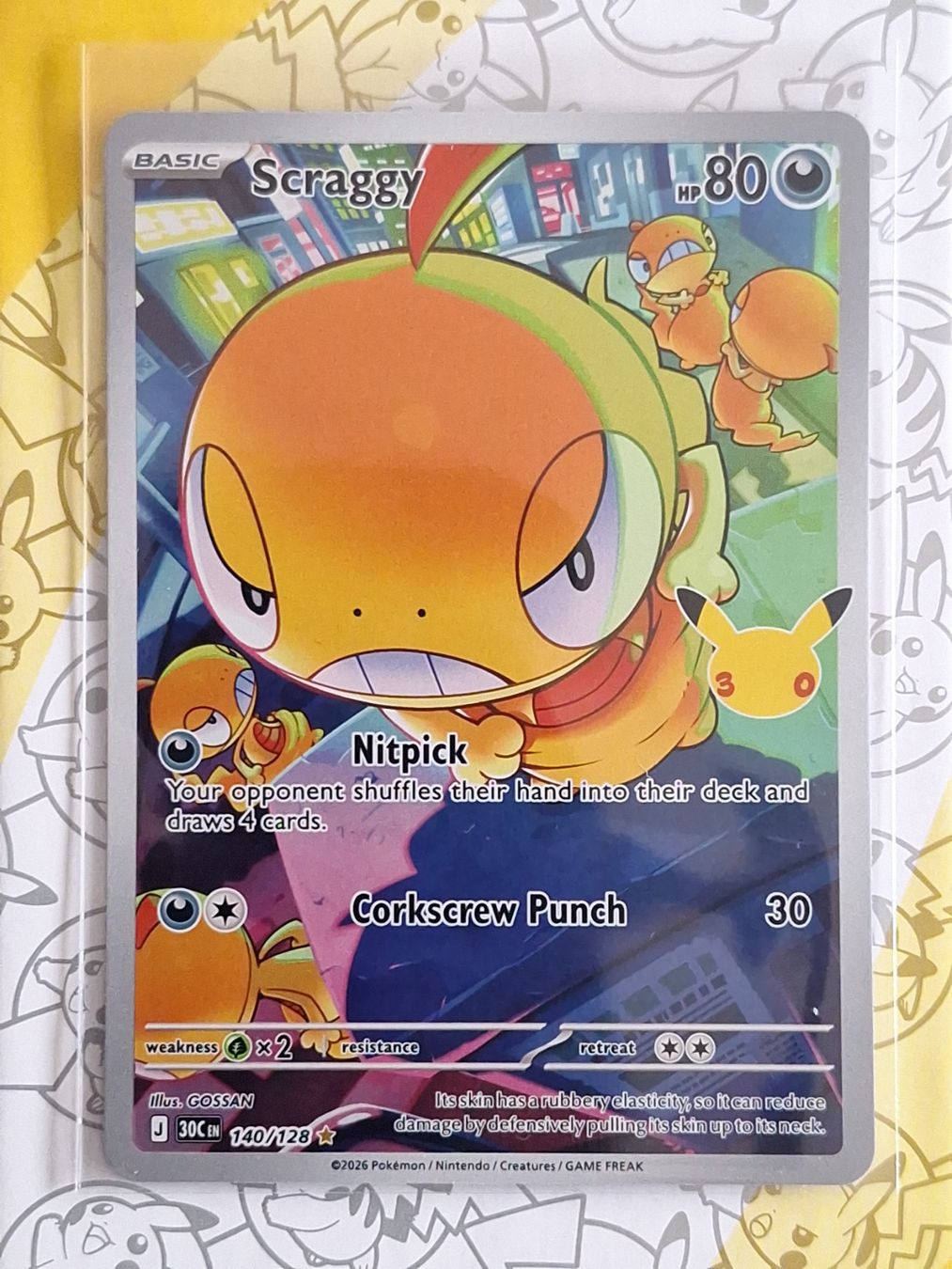 Pokémon Carte collezionabili: Scraggy - 30th Celebration – Usato da Altstätten SG venduto da GGsGameshop