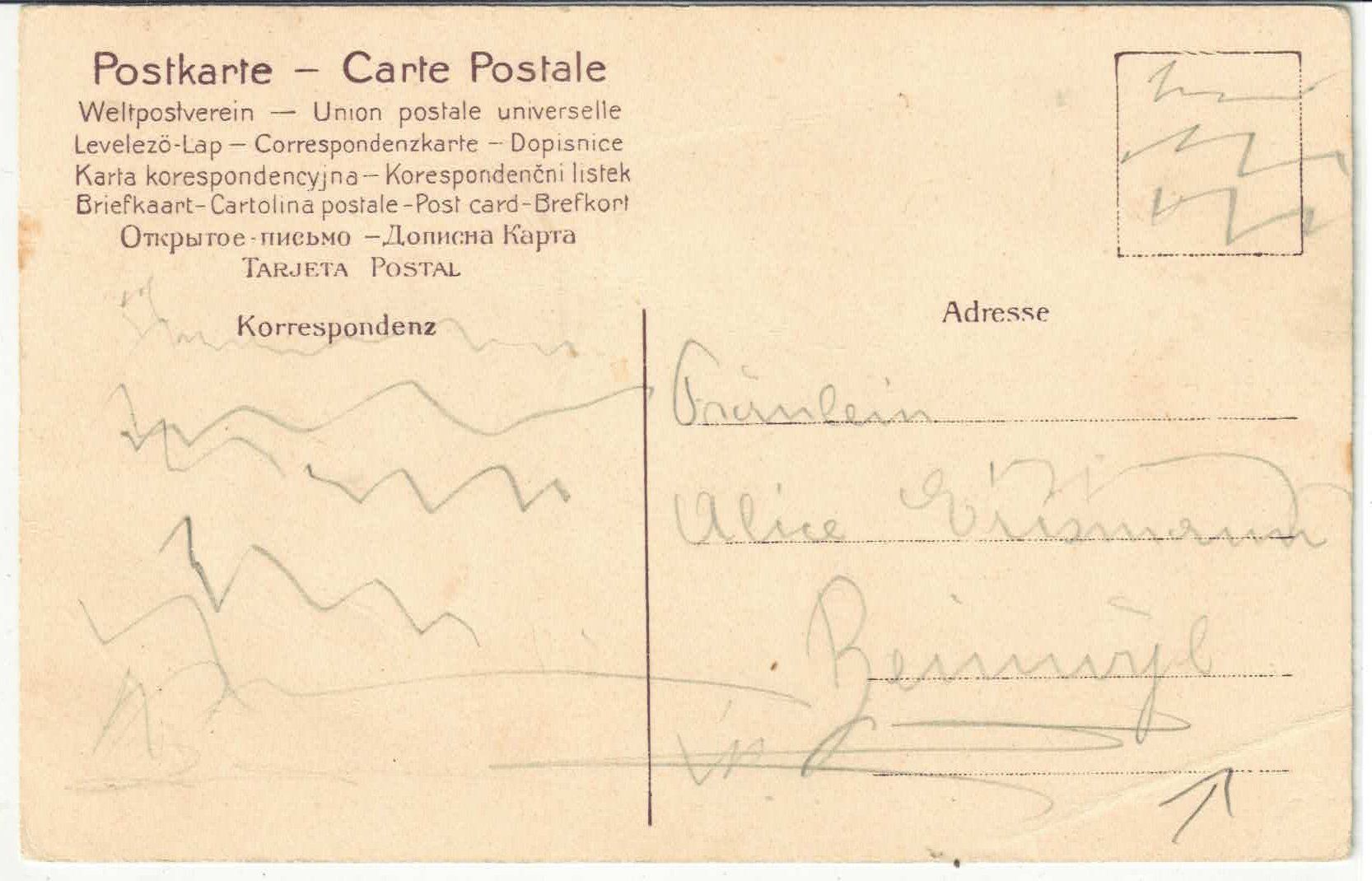 Ansichtskarten: Modische Mädchen mit Hund - Litho – Defekt aus Ettingen von Kartenplanet 1