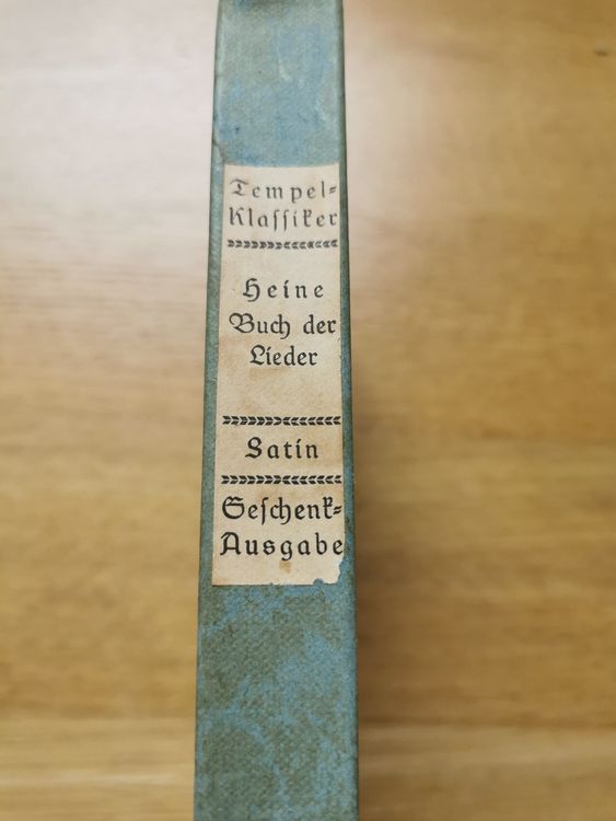 Livres: Heine: Das Buch der Lieder – D'occasion à Hohenrain par mr10 1