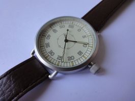 Pilotenuhr Stundenwinkeluhr  Handaufzug