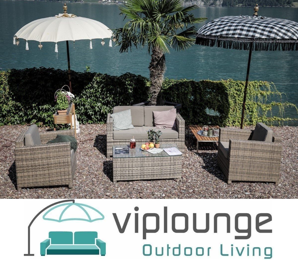 Viplounge Sofas: Gartenmöbel Rattan Lounge Sofa natural – Neu und originalverpackt aus Uznach von viplounge 5